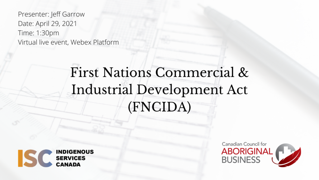 First Nation Commercial & Industrial Development Act (FNCIDA) - nat image