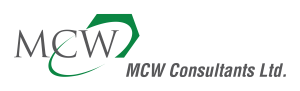 MCW Consultants Ltd Logo - Pantone 7733 UP - Gray Text - max res with padding