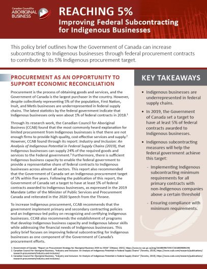 5% federal subcontracting